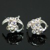 Wholesale Crystal Flower Stud Earring