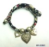 Wholesale fabric charm bracelet