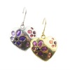 2011 fashion women accessory,double hearts earring