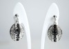 Round Alloy Stamping with Stone Stick Earring Jewelry Earring Ladies Jewelry Accessories Earring