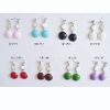 fashion enamel stud earrings/young ladies jewelry