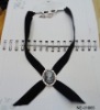 Wholesale 2010 hot sale ribbon cord beauty head pendant necklace