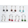 Wholesale fashion enamel stud earrings/young ladies jewelry