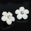 Wholesale Crystal Flower Stud Earring