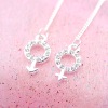 Wholesale Shining Silver Crystal Earring