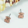 Wholesale Alloy Bear Stud Earring