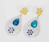 Wholesale Fashion alloy earring with diamond