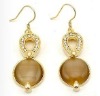 Fashion alloy earring with diamond