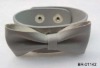 Wholesale 2011 hot sell leather bow bracelet