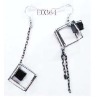 geometric drawing earrings