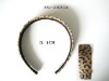 Wholesale fashion leopard printed glitter headband
