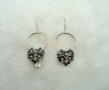 Wholesale Flower Rhinestone Chandelier Earring