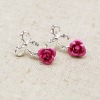 Wholesale Rhinestone Flower Earring