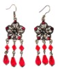 Wholesale Fashion alloy earring with rhinestone