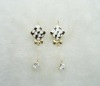 Wholesale Rhinestone Bowknot Chandelier Earring