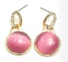 Fashion alloy earring with diamond