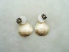 Wholesale Round Gold Alloy Stud Earring