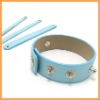 Wholesale Lady Bracelet/Pu leather bracelet/webbing bracelet/weave bracelet/fashion bracelet/latest bracelet