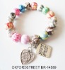 Wholesale fashion beaded bracelet with charms 2011