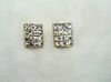 Square Rhinestone Stud Earring