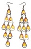 Fashion alloy earring eith crystal