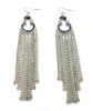Fashion alloy earring with chain