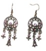 Fashion alloy earring with diamond