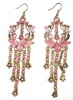 Wholesale Fashion alloy earring with diamond