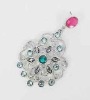 Wholesale Fashion alloy earring with diamond