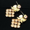 Wholesale Fashion alloy earring with diamond