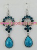 Wholesale Fashion turquoise &diamond earring