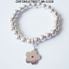 Wholesale Charm beaded bracelet with plum pendent