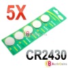 Wholesale 5 CR2430 2430 DL2430 ECR1620 5011LC Button Cell Battery Wholesale Free Air Mail ONLY