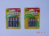 Wholesale 1.5v AAA size alkaline battey with 4pcs / card