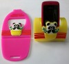 Wholesale soft PVC moible holder, phone stand