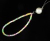 fashion beaded jewelry hand strap with pearl charms pendant