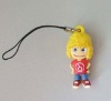 Wholesale soft pvc phone strap