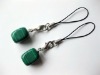 Green Gemstone phone pendant
