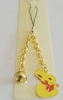 Wholesale rabbit phone lanyard, animal cell phone charms