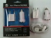 Wholesale MOBILE PHONE USB CHARGER FOR 3GS/4G