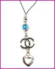 Fashion heart designs mobile phone chain