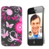 Wholesale FOR IPHONE4G Mobile Phone Plastic case (flower)