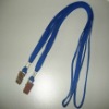 Wholesale samll cute mobile phone tube lanyard with meta clip