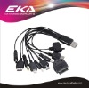 USB cable with 10 connectors