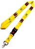 Wholesale Yellow polyester lanyard 2.5x90cm
