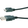 USB 2.0 A Male to Micro 5pin Male 28/24AWG Cable w/ Ferrite Core (Gold Plated)