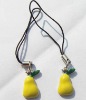 Wholesale Pear Metal Cell Charm