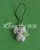 Wholesale soft pvc mobile phone strap