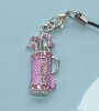 Wholesale Golf Bag cell phone charms