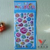 Wholesale lovely big mouth fish foam sticker